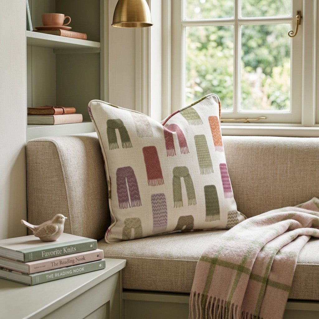 Scarf Collection Throw Pillow - Hillcroft Home