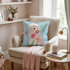 Scarf Retriever Throw Pillow - Hillcroft Home
