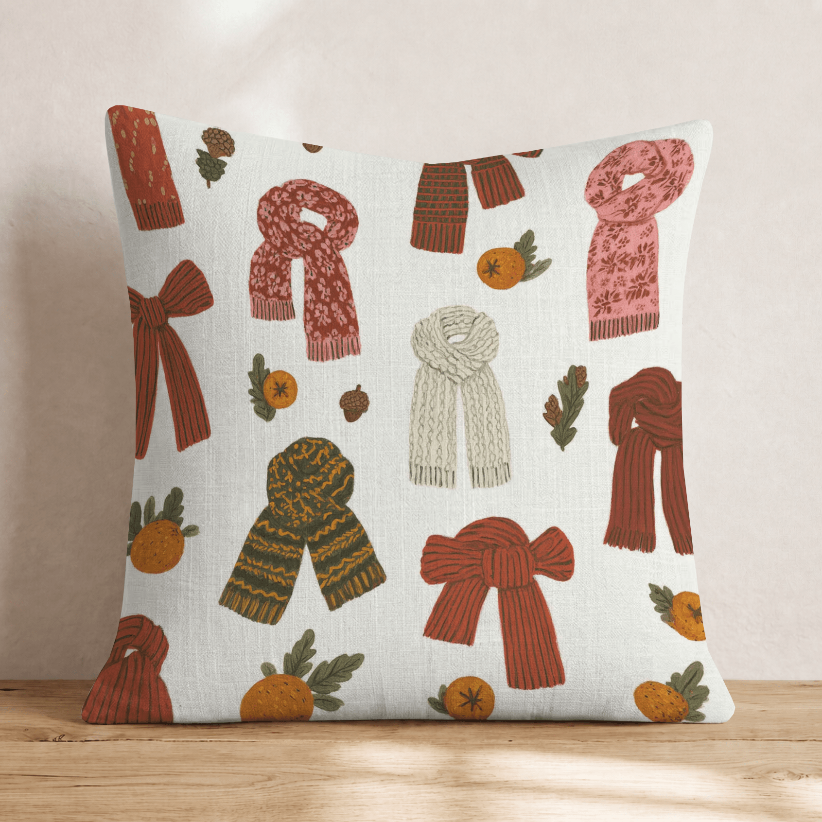 Scarves and Bows Throw Pillow - Hillcroft Home