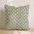 Scattered Beige Ikat Throw Pillow throw pillow - Hillcroft Home