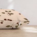 Scattered Berry Sprigs Throw Pillow - Hillcroft Home
