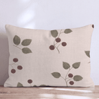 Scattered Berry Sprigs Throw Pillow - Hillcroft Home