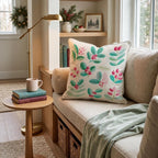 Scattered Holly Berries Throw Pillow throw pillow - Hillcroft Home
