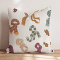 Scattered Knit Scarves Throw Pillow - Hillcroft Home