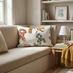 Scattered Knit Scarves Throw Pillow - Hillcroft Home