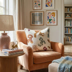 Scattered Knit Scarves Throw Pillow - Hillcroft Home