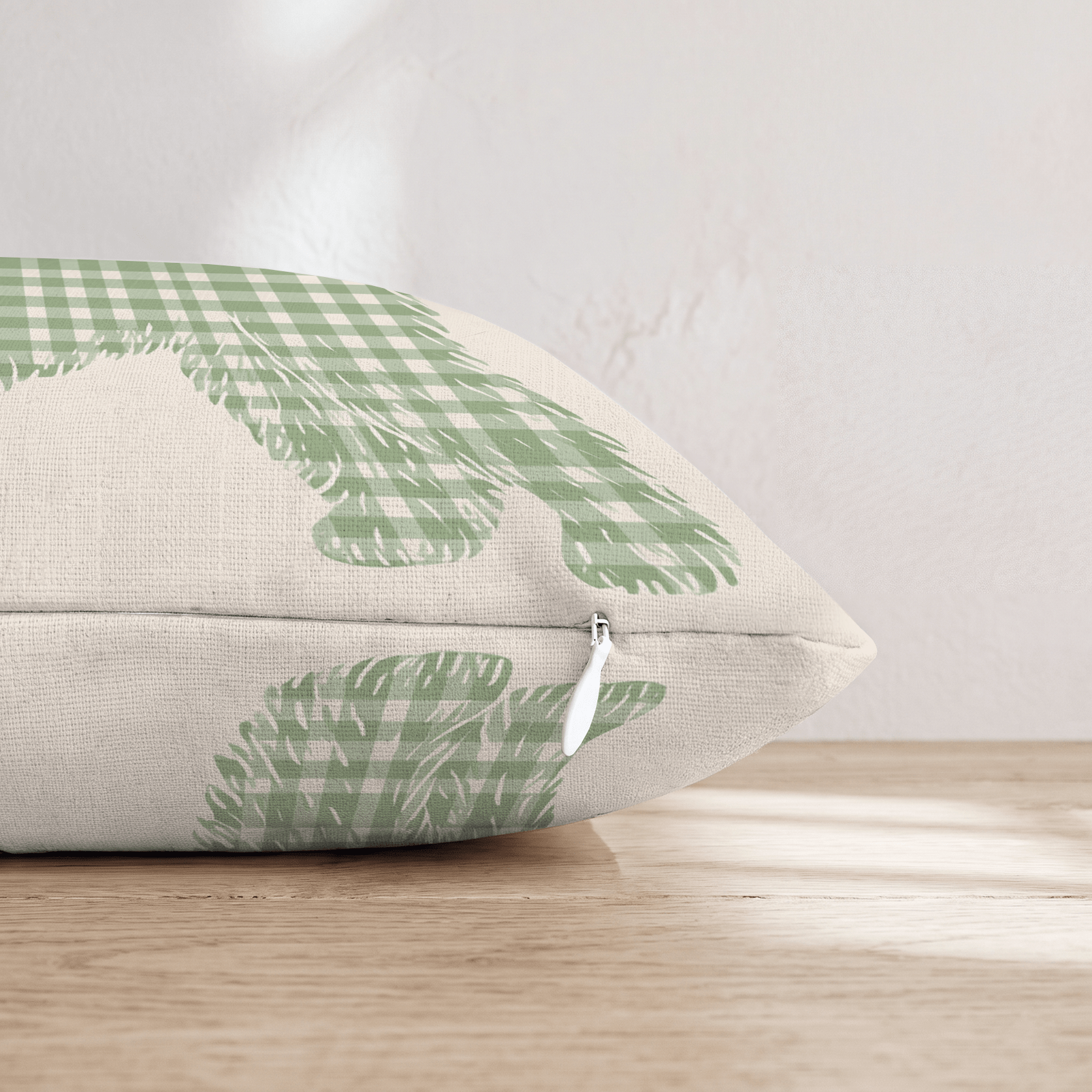 Scottie in Plaid Throw Pillow - Hillcroft Home