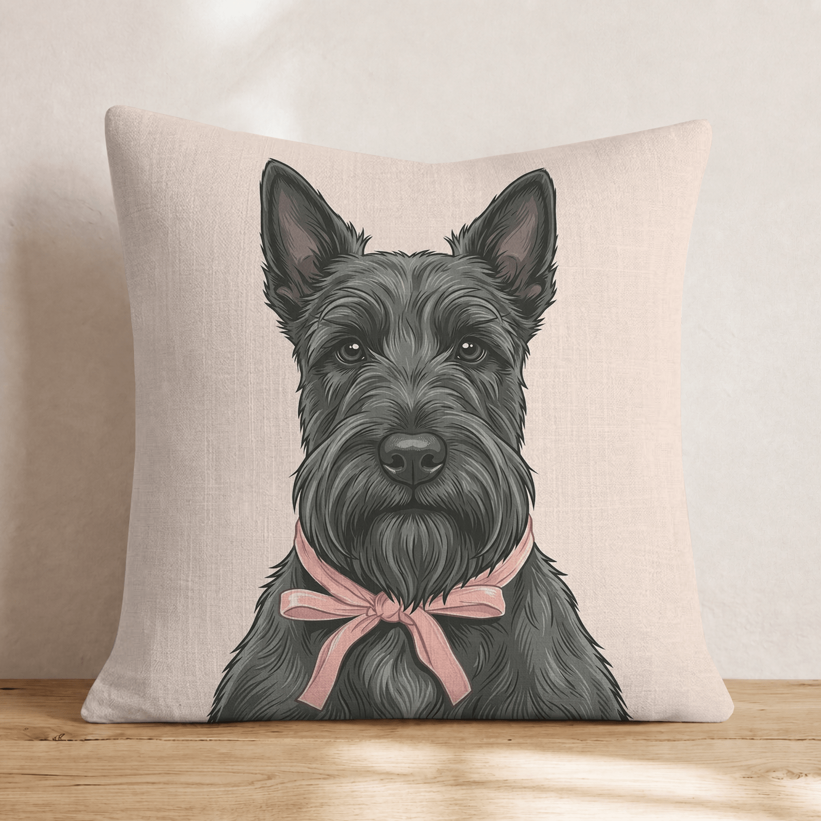 Scottie Portrait Throw Pillow - Hillcroft Home