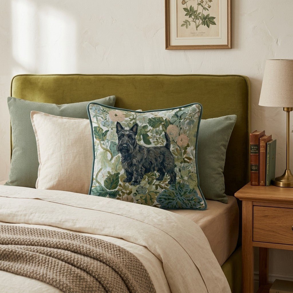 Scottish Terrier Power Throw Pillow - Hillcroft Home