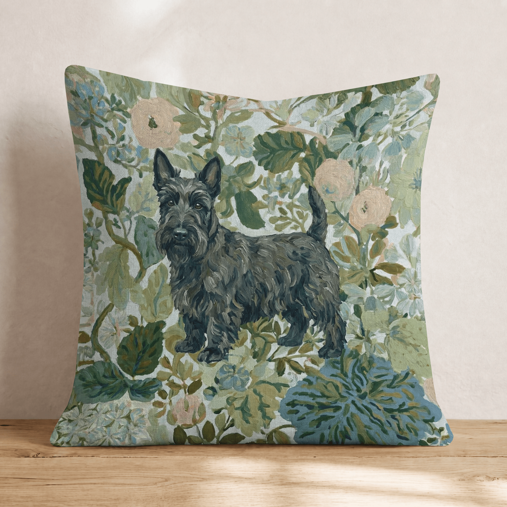 Scottish Terrier Power Throw Pillow - Hillcroft Home