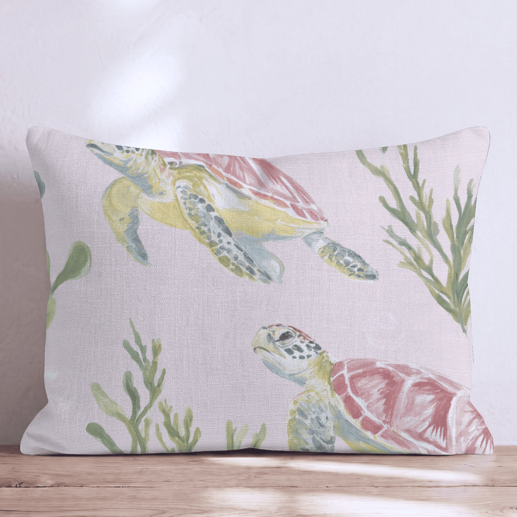 Sea Turtle Drift Throw Pillow - Hillcroft Home