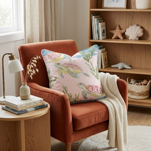 Sea Turtle Drift Throw Pillow - Hillcroft Home