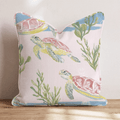 Sea Turtle Drift Throw Pillow - Hillcroft Home