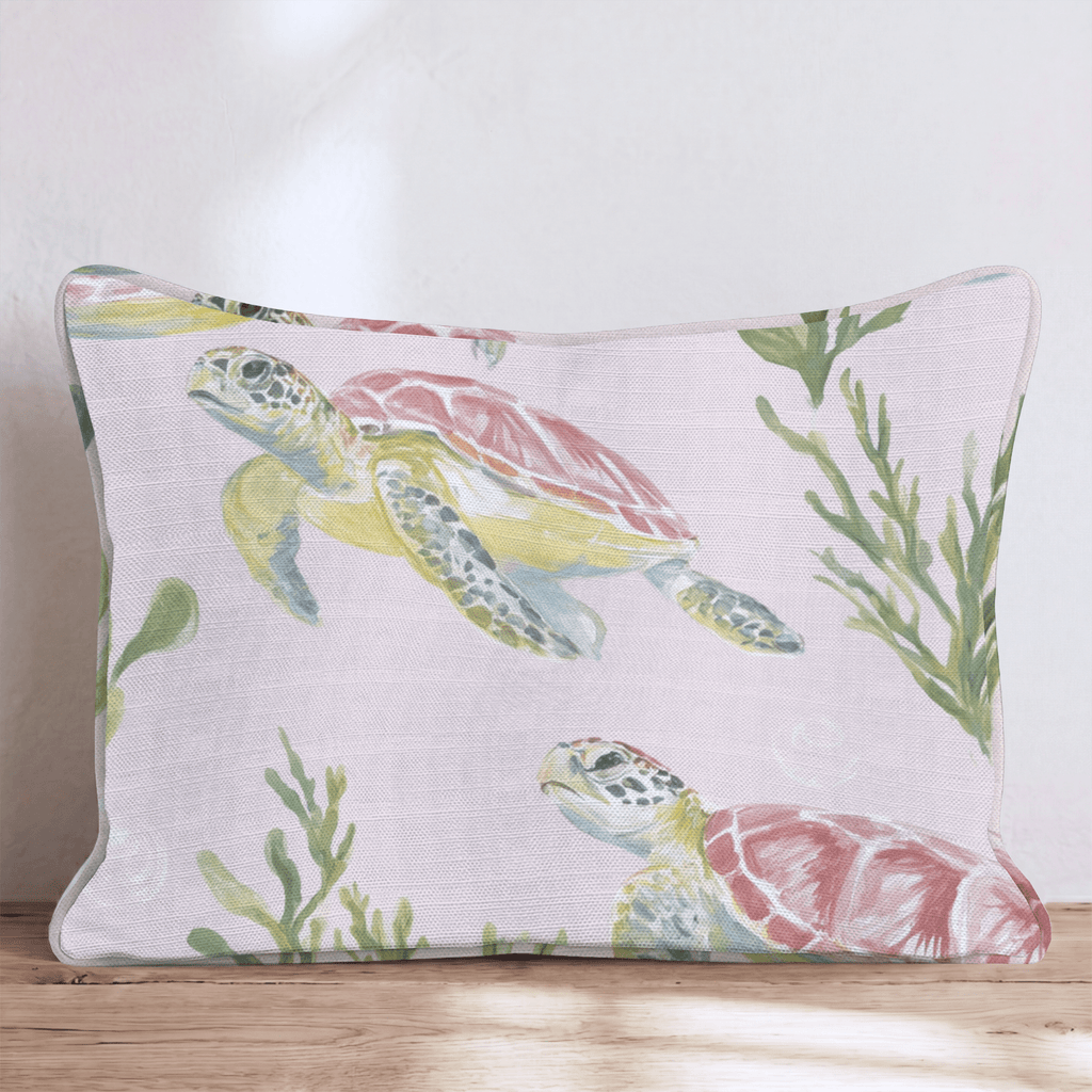 Sea Turtle Drift Throw Pillow - Hillcroft Home