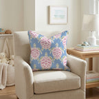 Sea Wonder Ikat Throw Pillow - Hillcroft Home