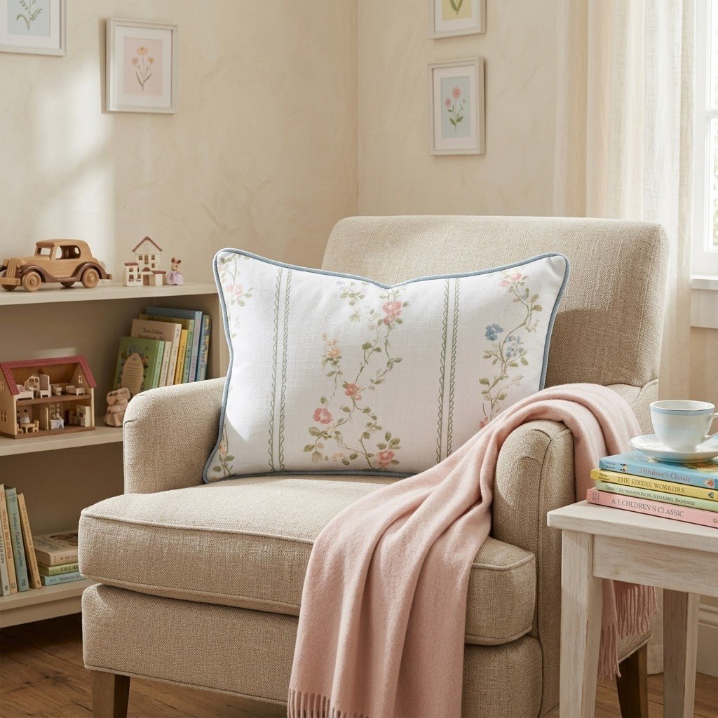 Seamless Vines Throw Pillow - Hillcroft Home