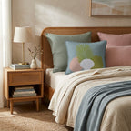 Seashell Happy Throw Pillow - Hillcroft Home
