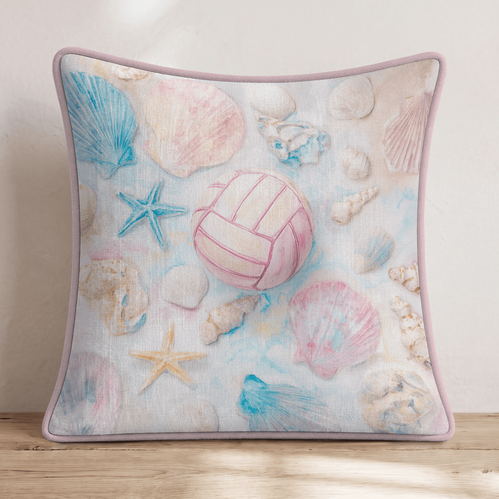 Seashell Set Throw Pillow - Hillcroft Home