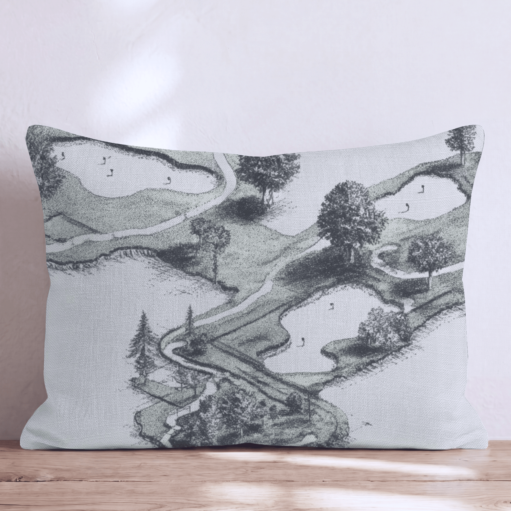 Secluded Course Throw Pillow - Hillcroft Home