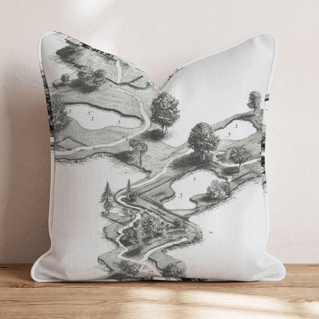 Secluded Course Throw Pillow - Hillcroft Home