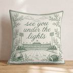 See You Under The Lights Throw Pillow - Hillcroft Home