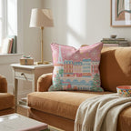 Seine River Twilight Throw Pillow - Hillcroft Home
