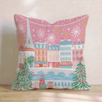 Seine River Twilight Throw Pillow - Hillcroft Home