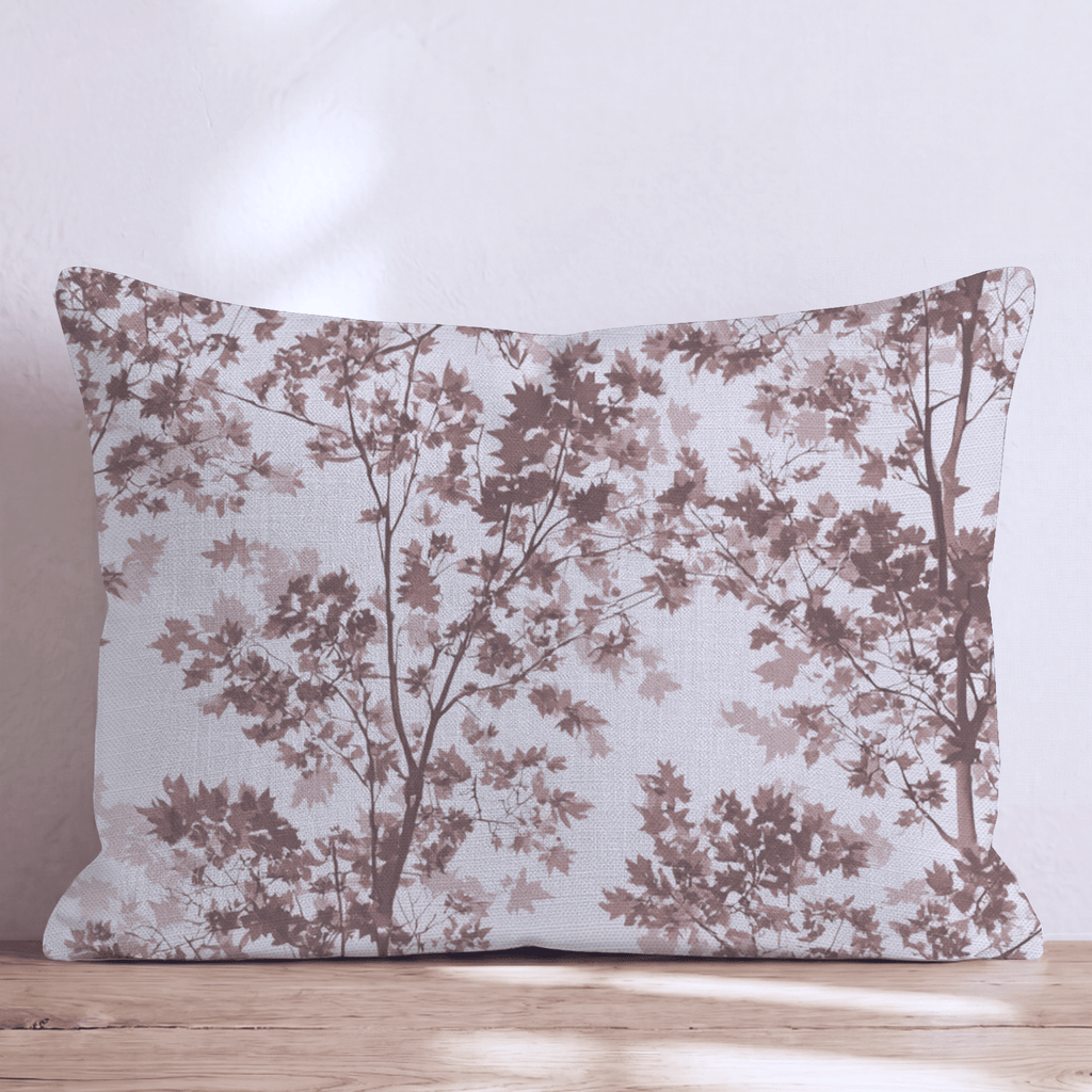 Sepia Maple Toile Throw Pillow - Hillcroft Home