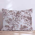 Sepia Maple Toile Throw Pillow - Hillcroft Home