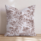 Sepia Maple Toile Throw Pillow - Hillcroft Home