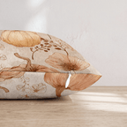 Sepia Watercolor Harvest Throw Pillow - Hillcroft Home