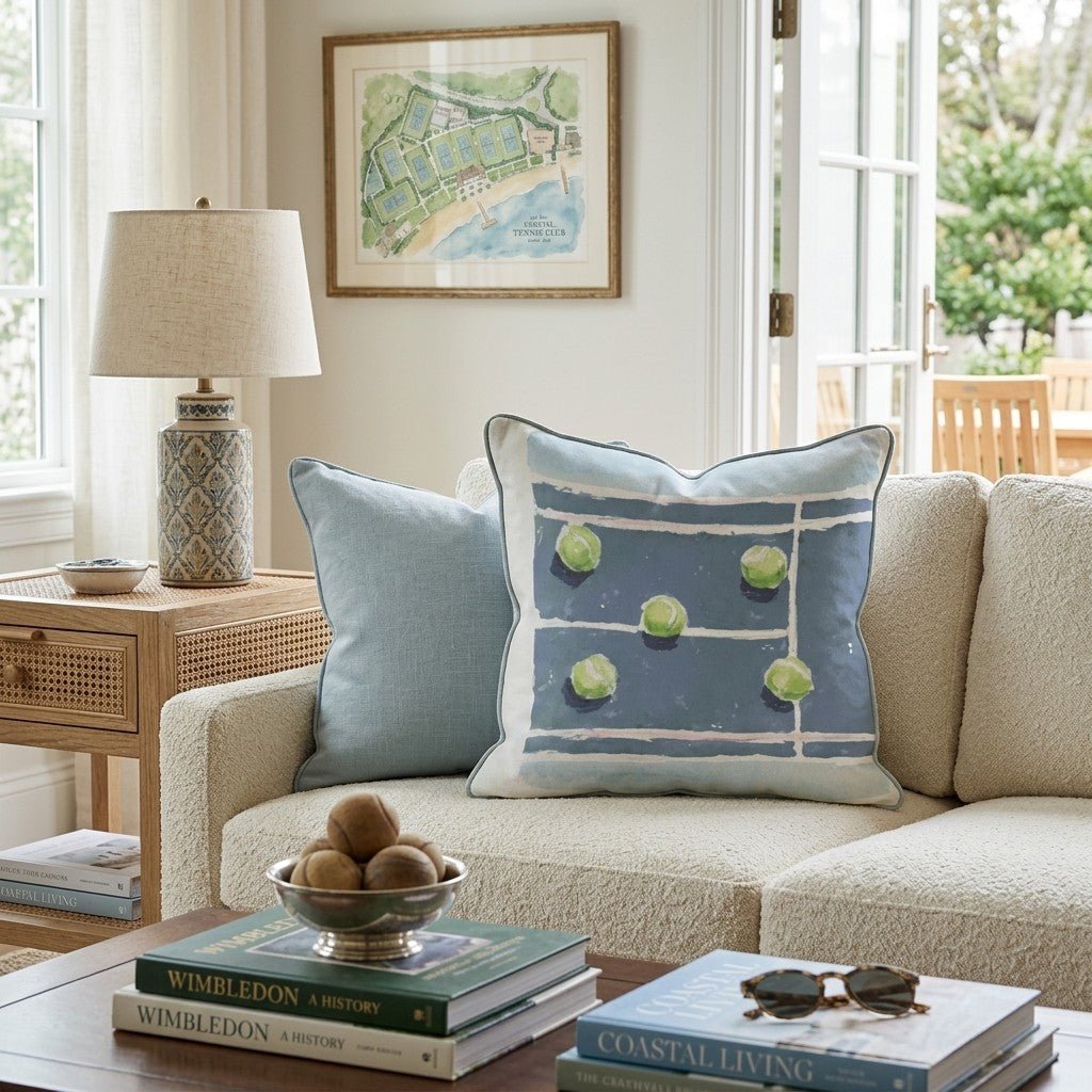 Serve and play Throw Pillow - Hillcroft Home