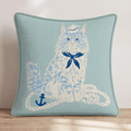 Set Sail Maine Coon Throw Pillow - Hillcroft Home