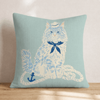 Set Sail Maine Coon Throw Pillow - Hillcroft Home