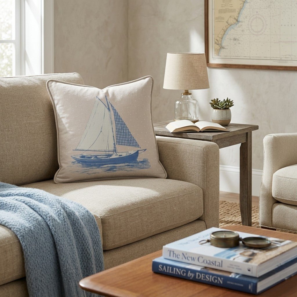 Set Sail Throw Pillow - Hillcroft Home