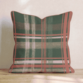 Shadowed Pine Tartan Throw Pillow - Hillcroft Home