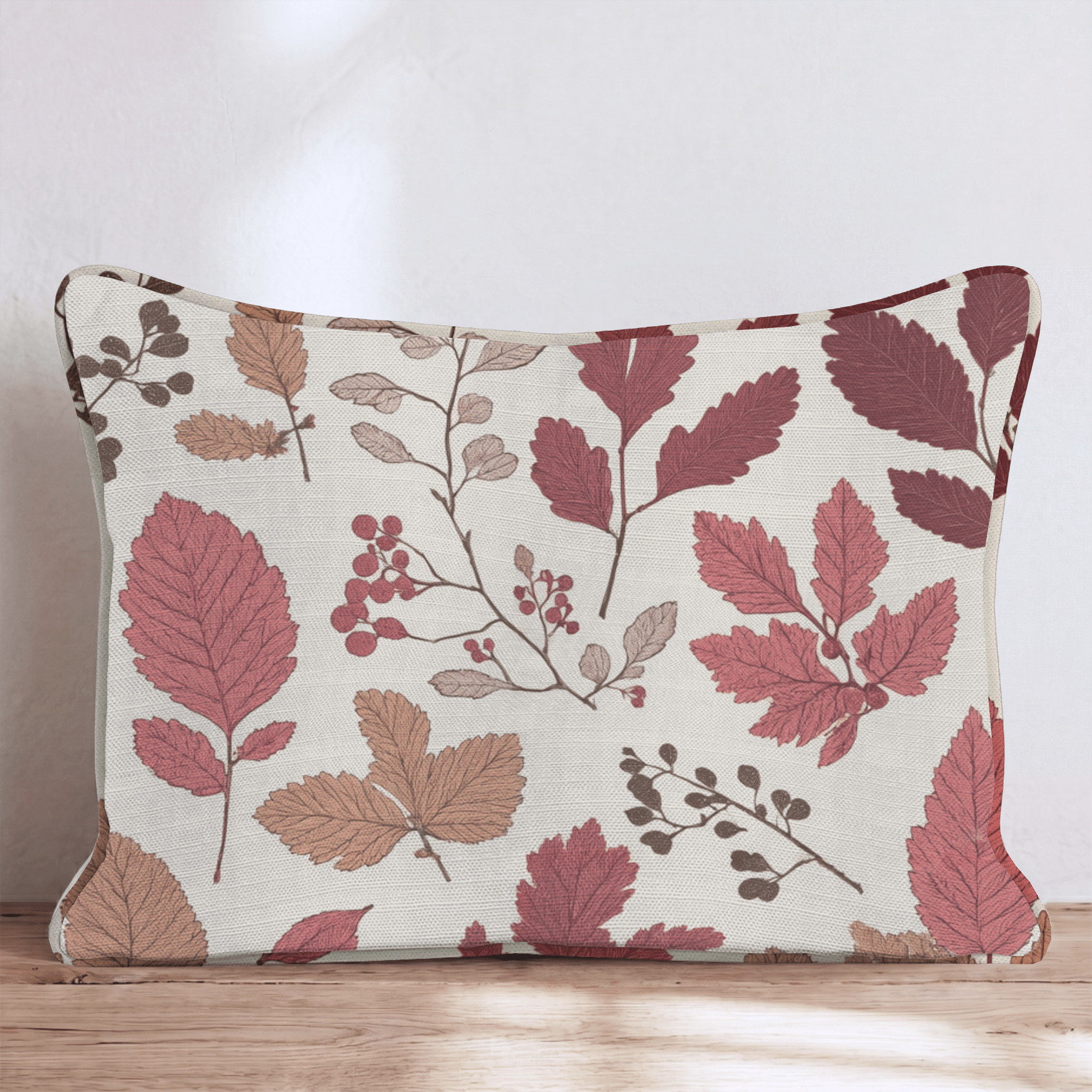 Shaken Leaves Throw Pillow - Hillcroft Home