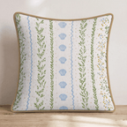 Shell Stripe Throw Pillow - Hillcroft Home