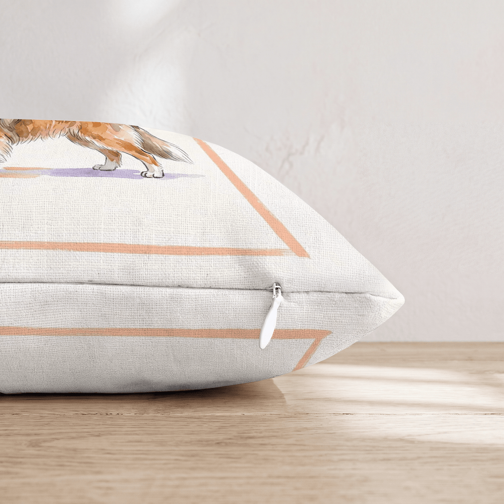 Sheltie Lager Throw Pillow - Hillcroft Home