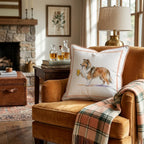 Sheltie Lager Throw Pillow - Hillcroft Home