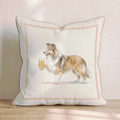 Sheltie Lager Throw Pillow - Hillcroft Home