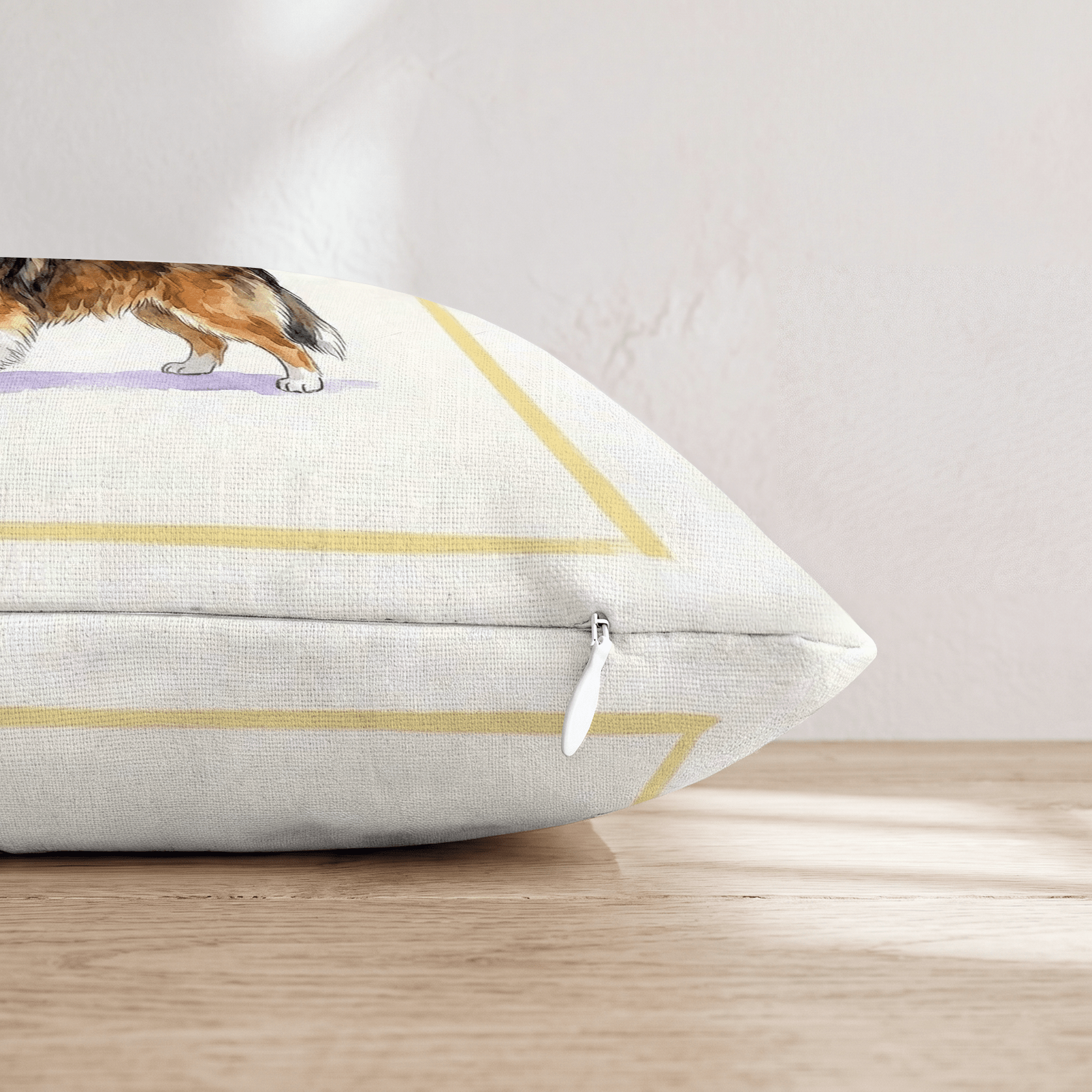 Sheltie Matcha Throw Pillow - Hillcroft Home