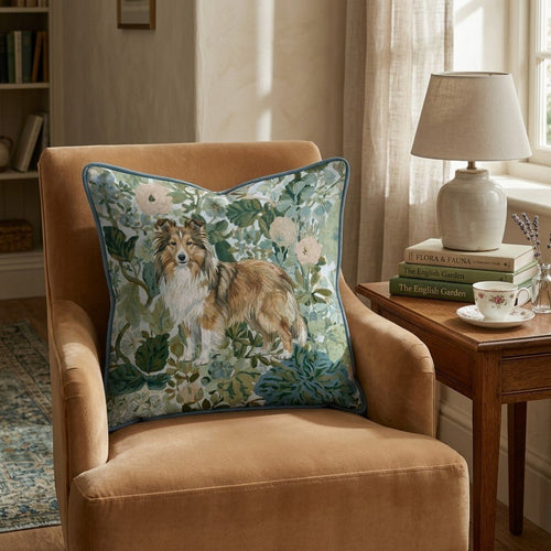Sheltie Power Throw Pillow - Hillcroft Home