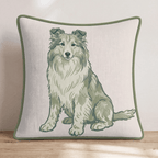 Shetland Sheepdog Throw Pillow - Hillcroft Home