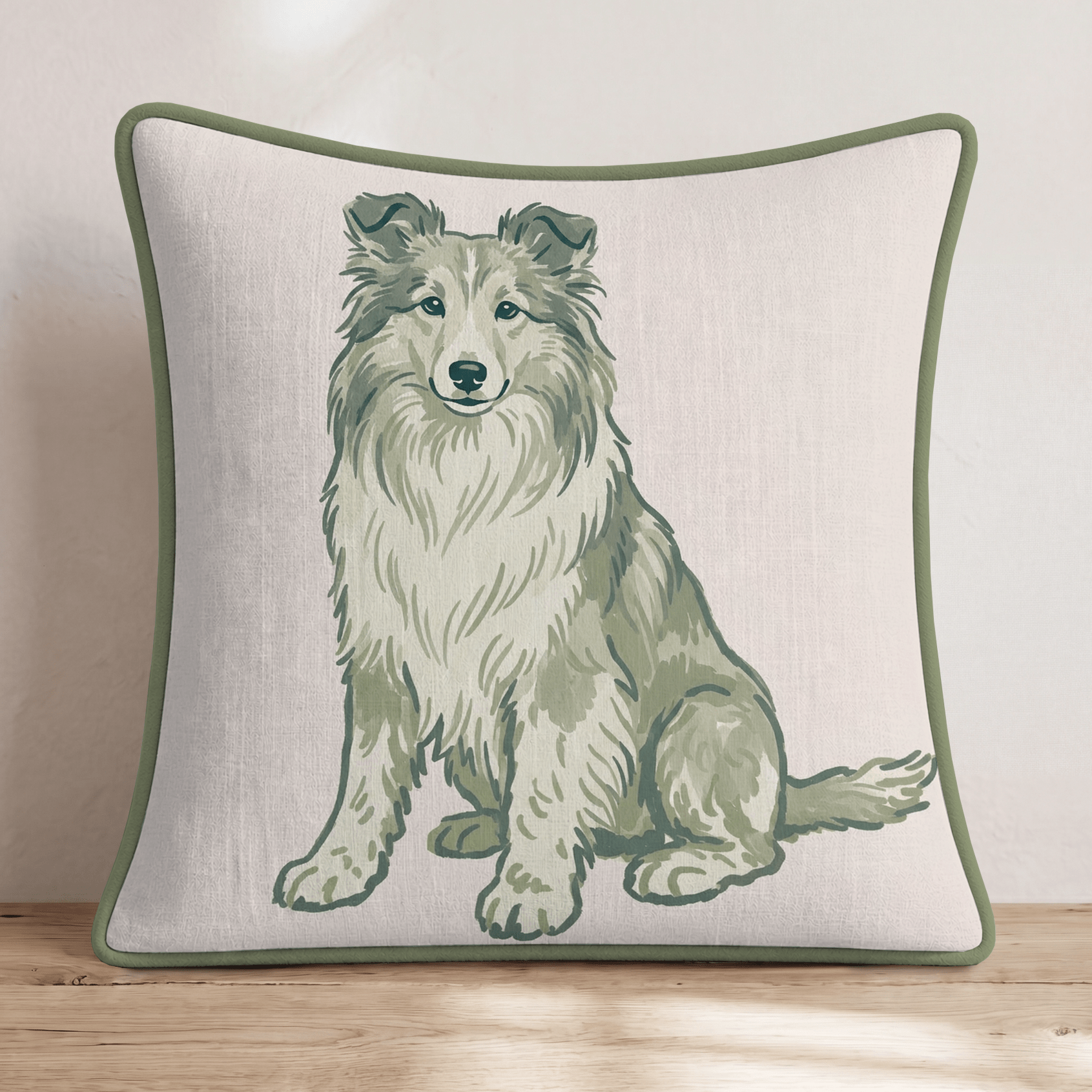 Shetland Sheepdog Throw Pillow - Hillcroft Home