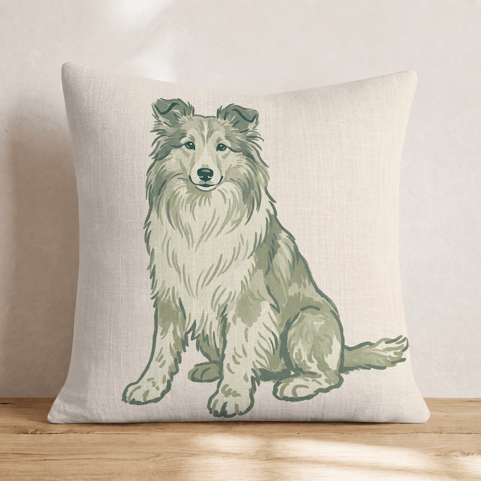 Shetland Sheepdog Throw Pillow - Hillcroft Home
