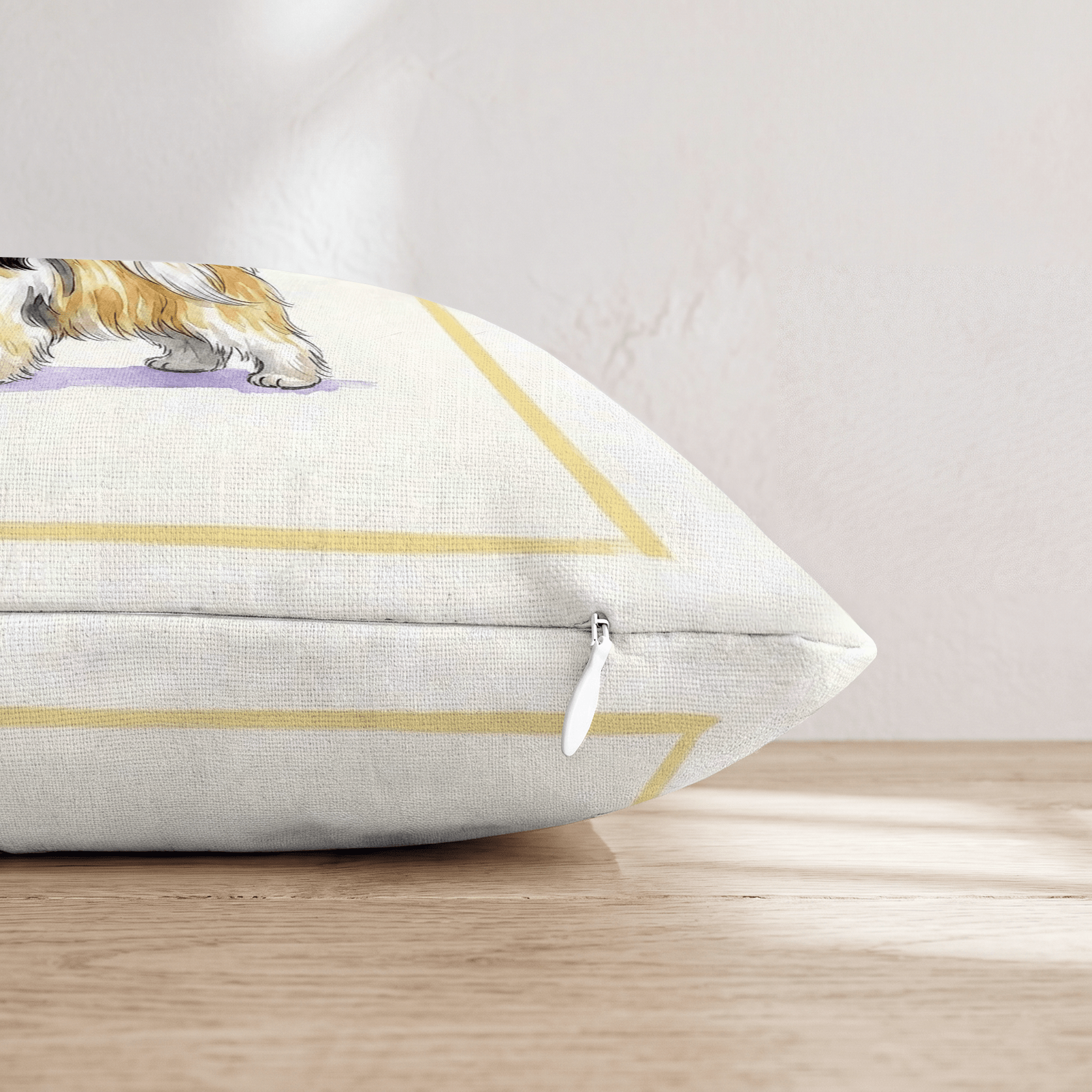 Shih Tzu Matcha Throw Pillow - Hillcroft Home
