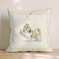 Shih Tzu Matcha Throw Pillow - Hillcroft Home