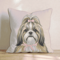 Shih Tzu Portrait Throw Pillow - Hillcroft Home