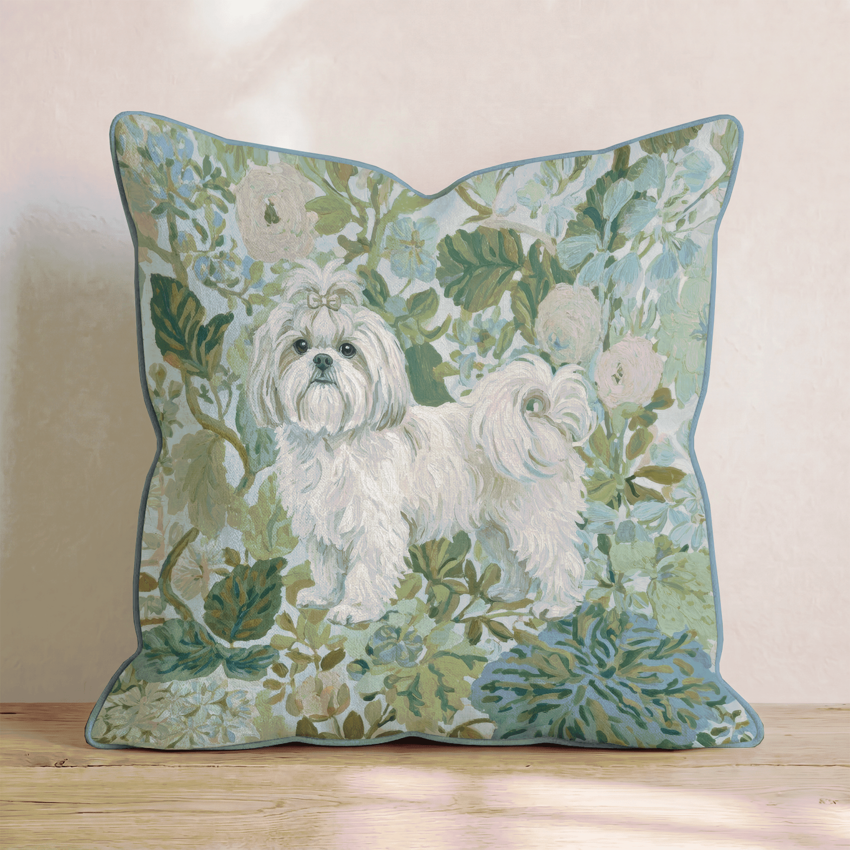 Shih Tzu Power Throw Pillow - Hillcroft Home